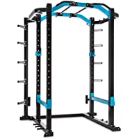 CapitalSports Amazor Pro - Jaula de musculación Multifuncional- hasta 500 kg- J-Cups para 350 kg- Monkey Bars para 200…
